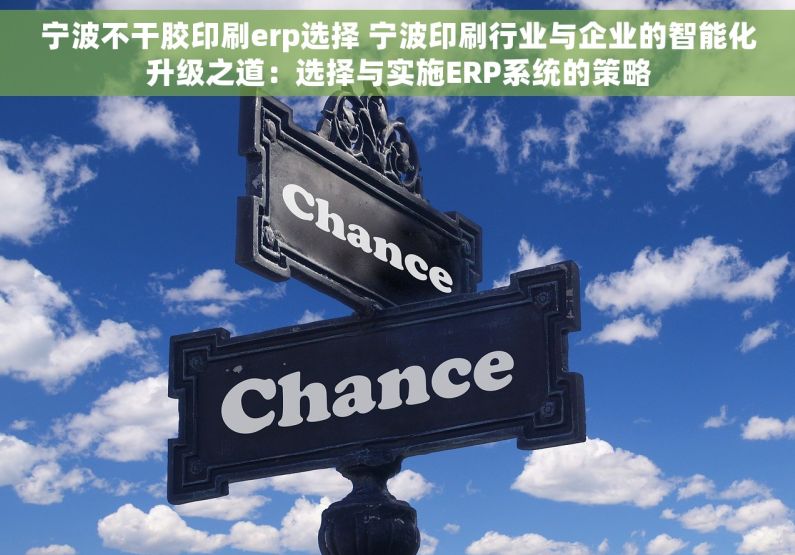 宁波不干胶印刷erp选择 宁波印刷行业与企业的智能化升级之道：选择与实施ERP系统的策略