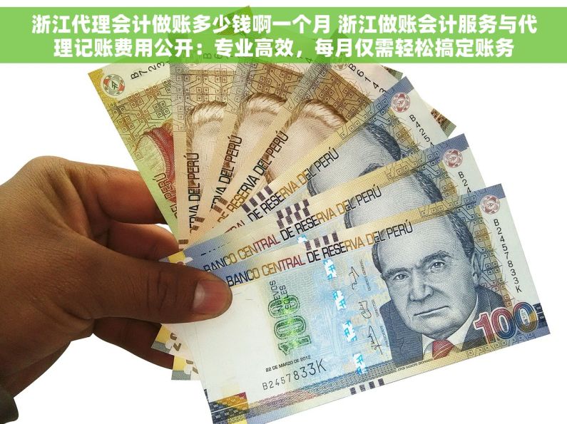浙江代理会计做账多少钱啊一个月 浙江做账会计服务与代理记账费用公开：专业高效，每月仅需轻松搞定账务