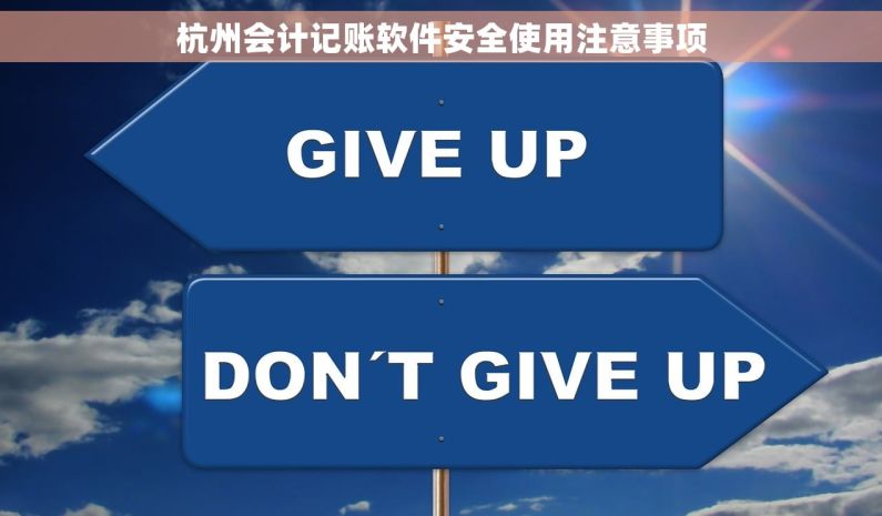 杭州会计记账软件安全使用注意事项