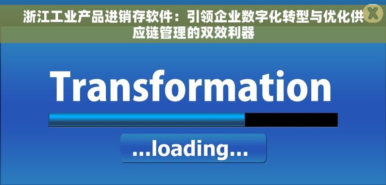 浙江工业产品进销存软件：引领企业数字化转型与优化供应链管理的双效利器