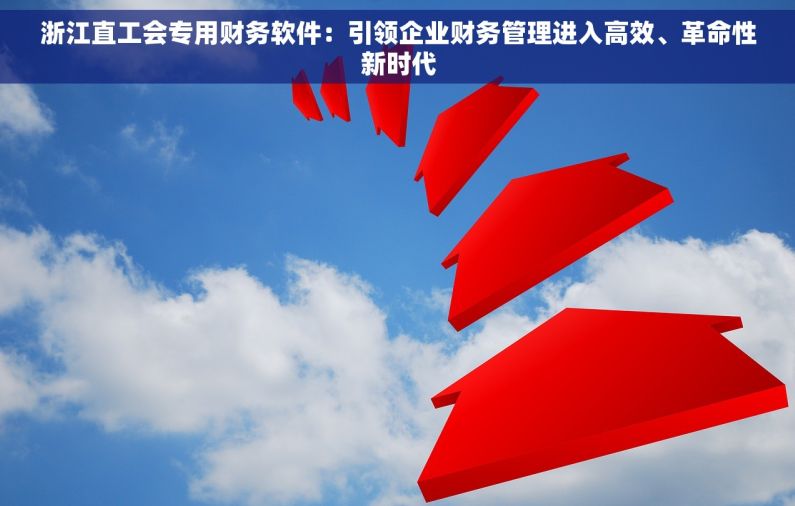 浙江直工会专用财务软件：引领企业财务管理进入高效、革命性新时代