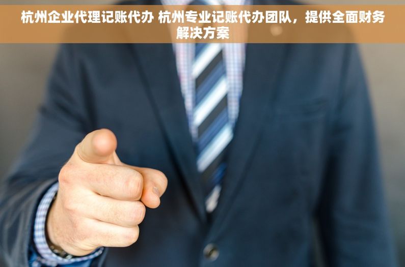 杭州企业代理记账代办 杭州专业记账代办团队，提供全面财务解决方案