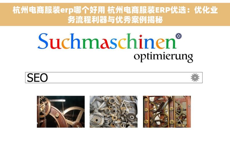 杭州电商服装erp哪个好用 杭州电商服装ERP优选：优化业务流程利器与优秀案例揭秘