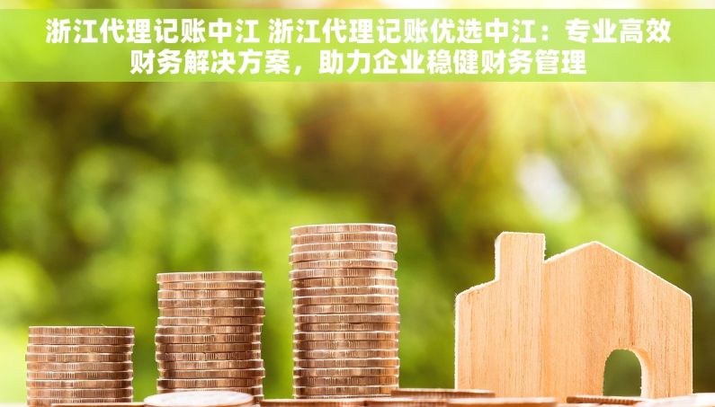 浙江代理记账中江 浙江代理记账优选中江：专业高效财务解决方案，助力企业稳健财务管理
