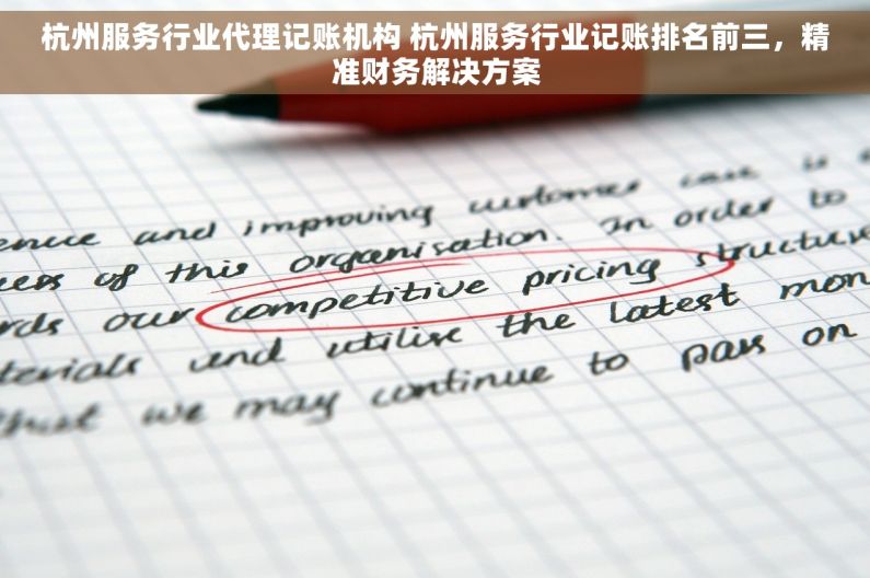 杭州服务行业代理记账机构 杭州服务行业记账排名前三，精准财务解决方案