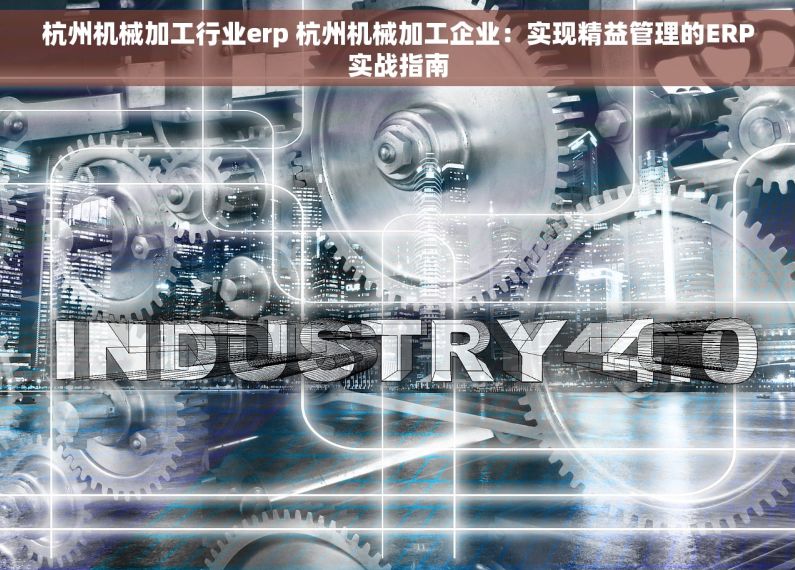 杭州机械加工行业erp 杭州机械加工企业：实现精益管理的ERP实战指南