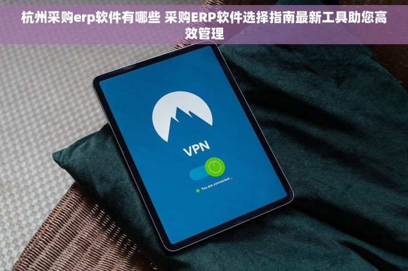 杭州采购erp软件有哪些 采购ERP软件选择指南最新工具助您高效管理