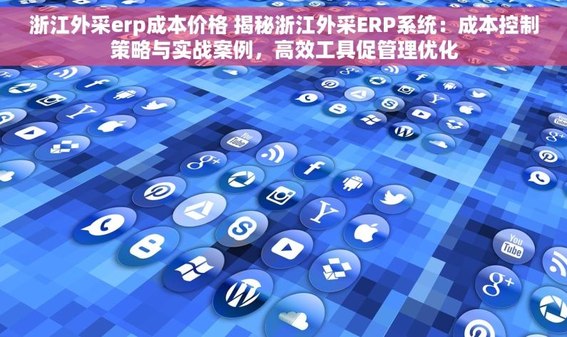 浙江外采erp成本价格 揭秘浙江外采ERP系统：成本控制策略与实战案例，高效工具促管理优化