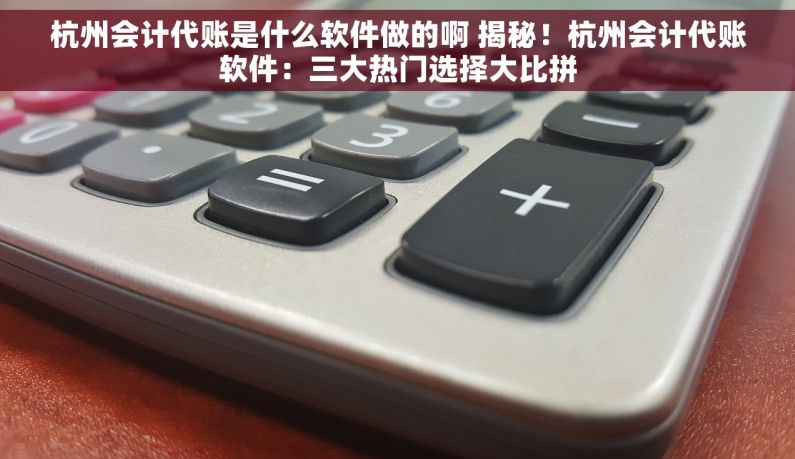 杭州会计代账是什么软件做的啊 揭秘！杭州会计代账软件：三大热门选择大比拼