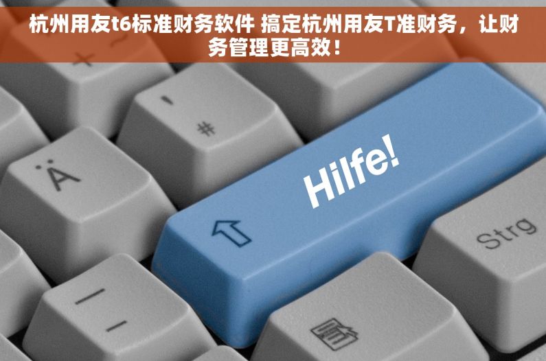 杭州用友t6标准财务软件 搞定杭州用友T准财务，让财务管理更高效！
