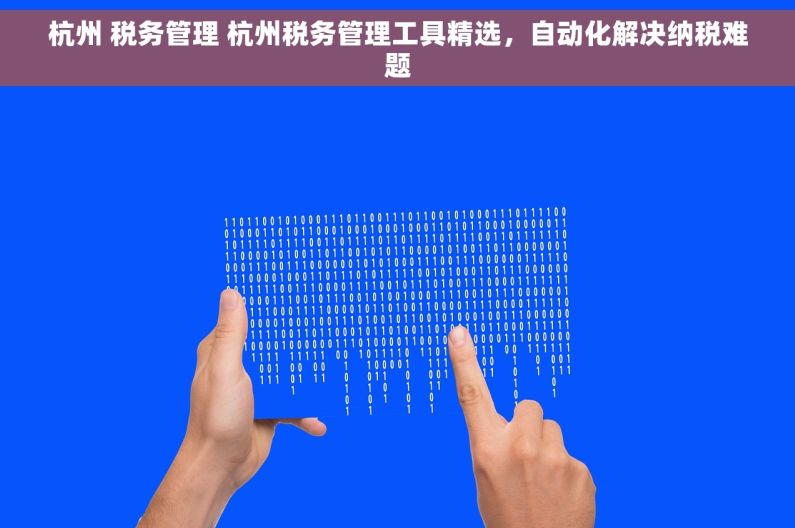 杭州 税务管理 杭州税务管理工具精选，自动化解决纳税难题