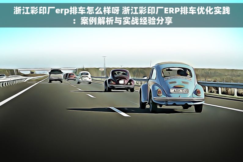浙江彩印厂erp排车怎么样呀 浙江彩印厂ERP排车优化实践：案例解析与实战经验分享