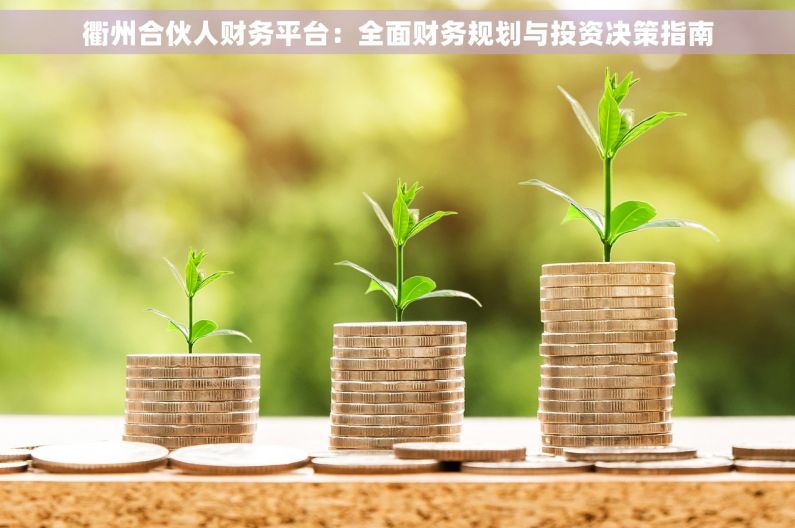 衢州合伙人财务平台：全面财务规划与投资决策指南