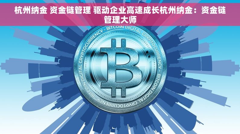 杭州纳金 资金链管理 驱动企业高速成长杭州纳金：资金链管理大师