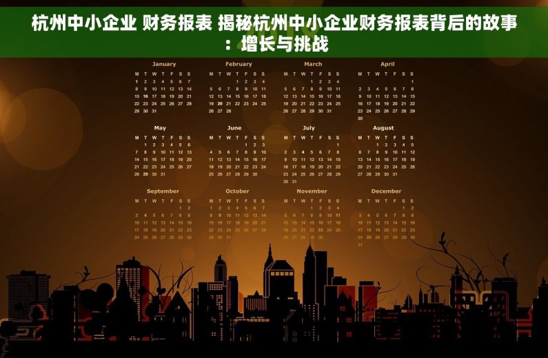 杭州中小企业 财务报表 揭秘杭州中小企业财务报表背后的故事：增长与挑战