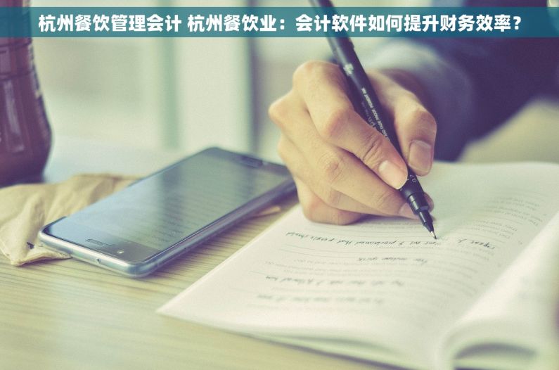 杭州餐饮管理会计 杭州餐饮业：会计软件如何提升财务效率？