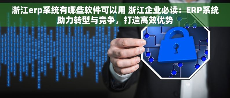 浙江erp系统有哪些软件可以用 浙江企业必读：ERP系统助力转型与竞争，打造高效优势
