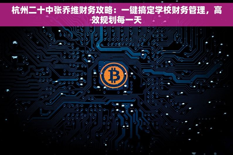 杭州二十中张乔维财务攻略：一键搞定学校财务管理，高效规划每一天