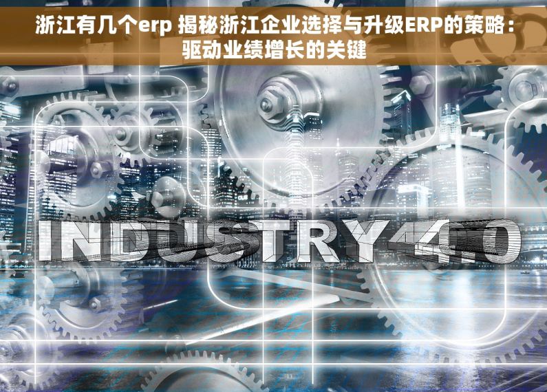 浙江有几个erp 揭秘浙江企业选择与升级ERP的策略：驱动业绩增长的关键
