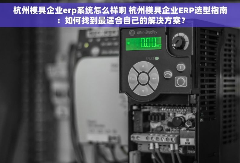 杭州模具企业erp系统怎么样啊 杭州模具企业ERP选型指南：如何找到最适合自己的解决方案？
