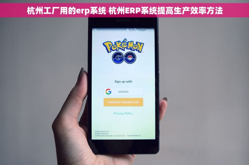 杭州工厂用的erp系统 杭州ERP系统提高生产效率方法