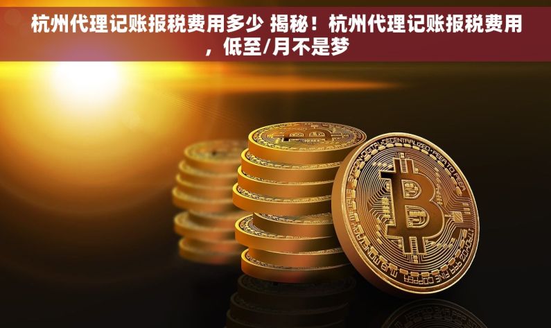 杭州代理记账报税费用多少 揭秘！杭州代理记账报税费用，低至/月不是梦