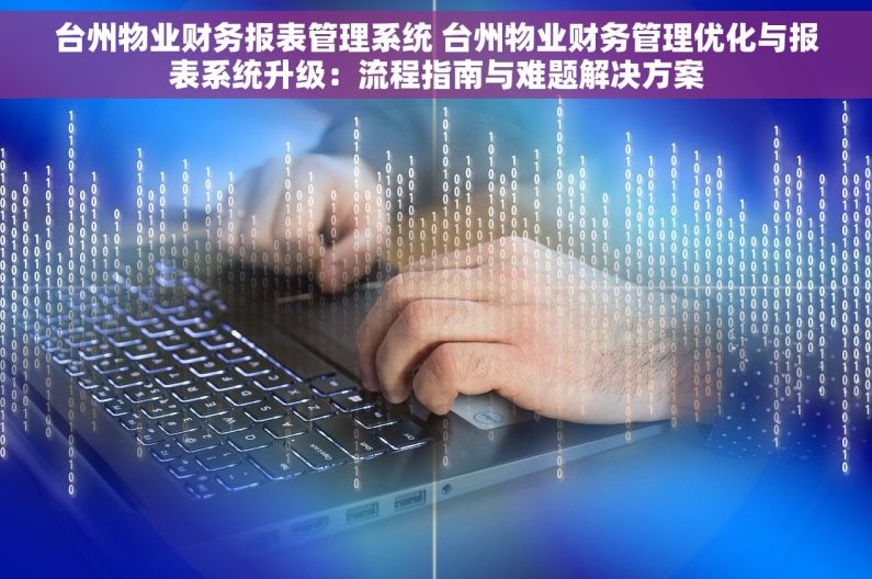 台州物业财务报表管理系统 台州物业财务管理优化与报表系统升级：流程指南与难题解决方案