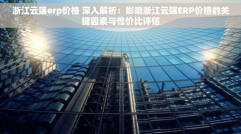 浙江云端erp价格 深入解析：影响浙江云端ERP价格的关键因素与性价比评估
