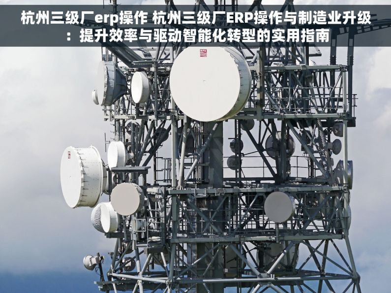 杭州三级厂erp操作 杭州三级厂ERP操作与制造业升级：提升效率与驱动智能化转型的实用指南