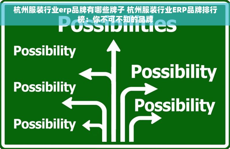 杭州服装行业erp品牌有哪些牌子 杭州服装行业ERP品牌排行榜：你不可不知的品牌