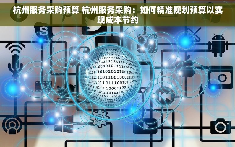 杭州服务采购预算 杭州服务采购：如何精准规划预算以实现成本节约