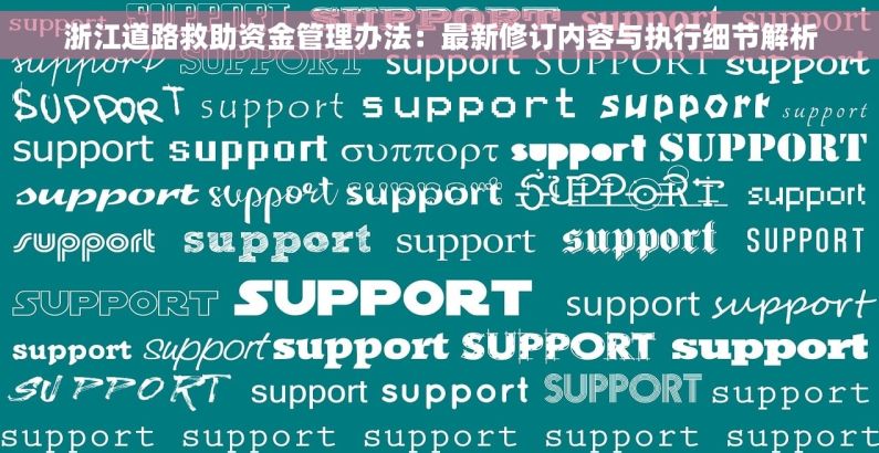 浙江道路救助资金管理办法：最新修订内容与执行细节解析