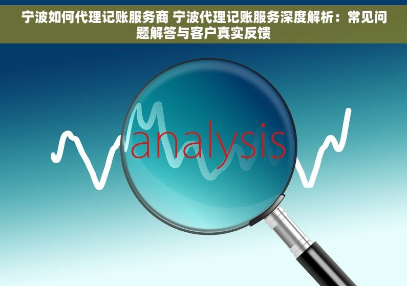 宁波如何代理记账服务商 宁波代理记账服务深度解析：常见问题解答与客户真实反馈