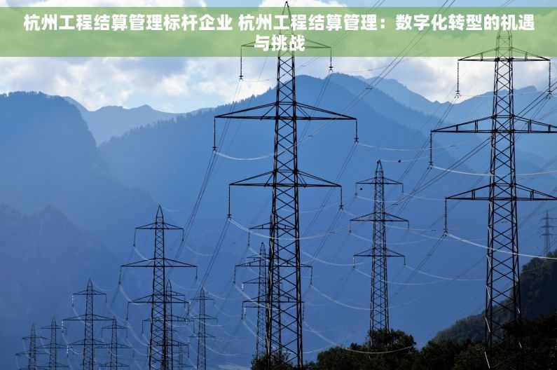 杭州工程结算管理标杆企业 杭州工程结算管理：数字化转型的机遇与挑战