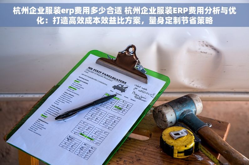 杭州企业服装erp费用多少合适 杭州企业服装ERP费用分析与优化：打造高效成本效益比方案，量身定制节省策略