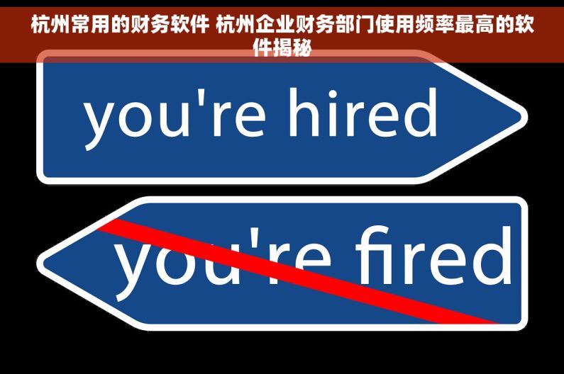 杭州常用的财务软件 杭州企业财务部门使用频率最高的软件揭秘