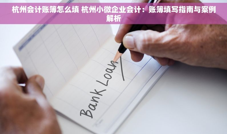杭州会计账簿怎么填 杭州小微企业会计：账簿填写指南与案例解析
