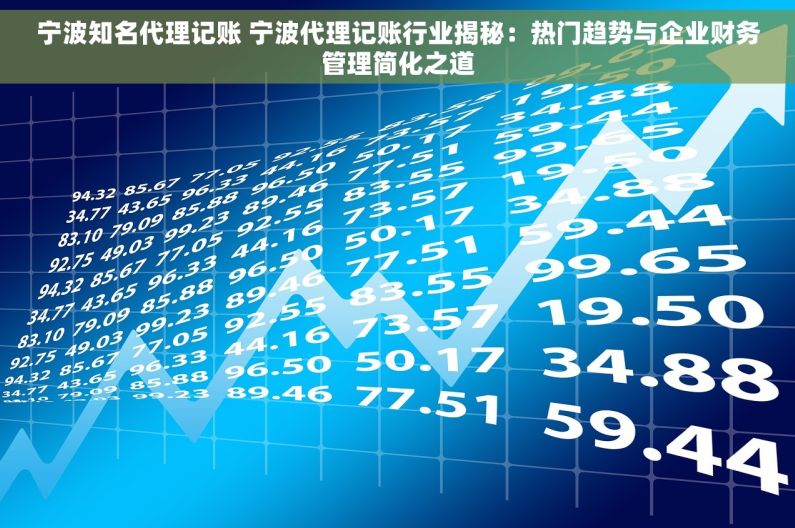 宁波知名代理记账 宁波代理记账行业揭秘：热门趋势与企业财务管理简化之道