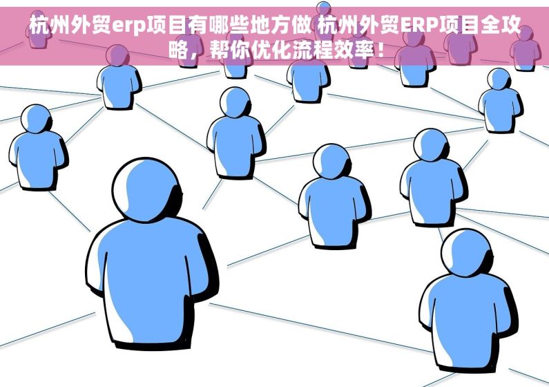 杭州外贸erp项目有哪些地方做 杭州外贸ERP项目全攻略，帮你优化流程效率！