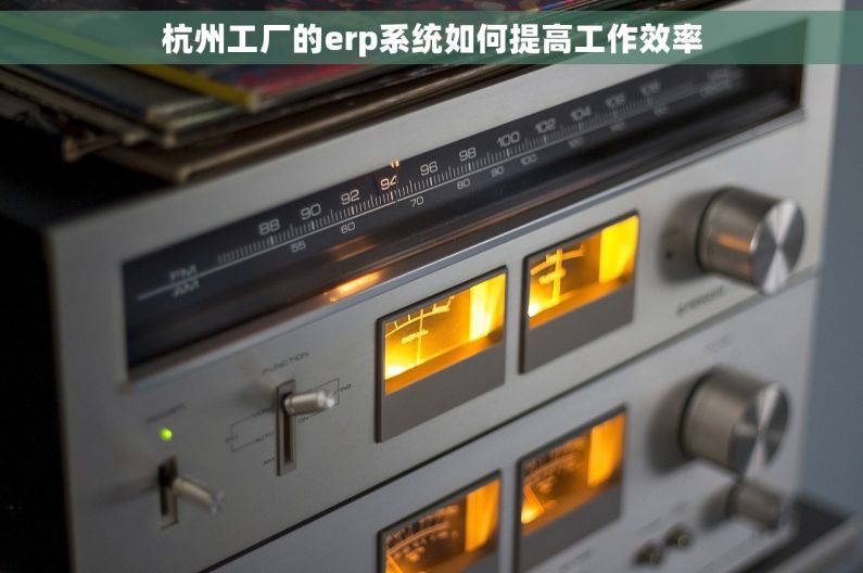 杭州工厂的erp系统如何提高工作效率