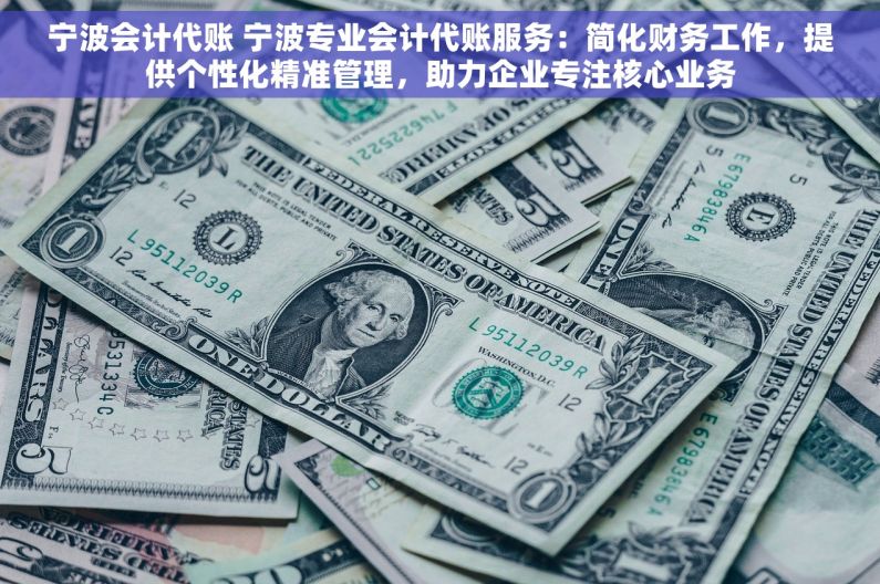 宁波会计代账 宁波专业会计代账服务：简化财务工作，提供个性化精准管理，助力企业专注核心业务