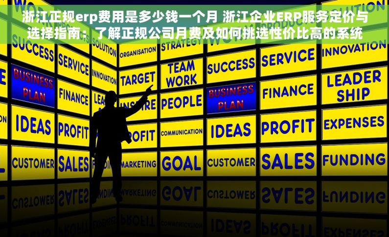 浙江正规erp费用是多少钱一个月 浙江企业ERP服务定价与选择指南：了解正规公司月费及如何挑选性价比高的系统