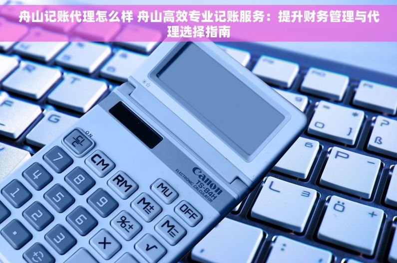 舟山记账代理怎么样 舟山高效专业记账服务：提升财务管理与代理选择指南