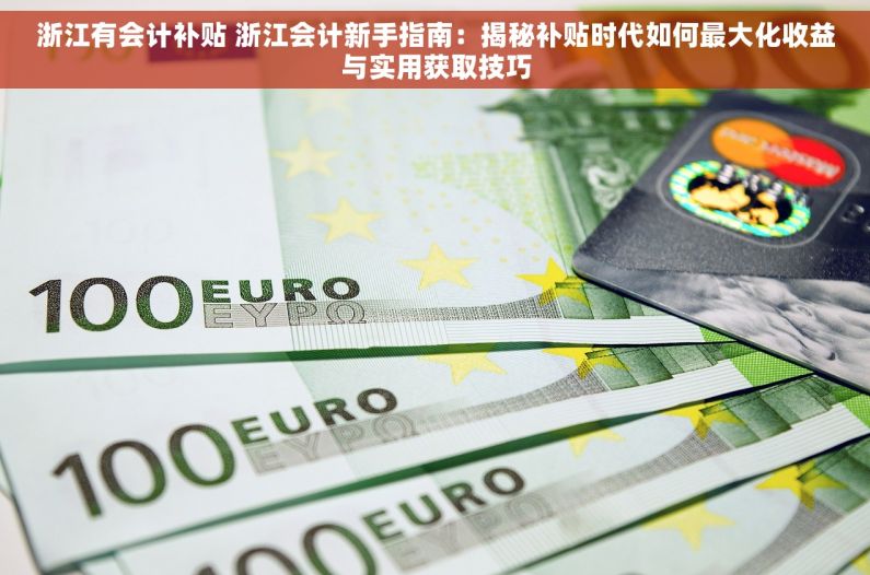 浙江有会计补贴 浙江会计新手指南：揭秘补贴时代如何最大化收益与实用获取技巧