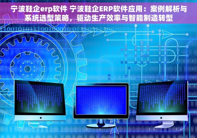 宁波鞋企erp软件 宁波鞋企ERP软件应用：案例解析与系统选型策略，驱动生产效率与智能制造转型
