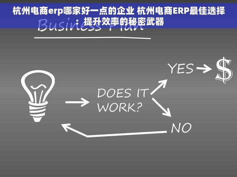 杭州电商erp哪家好一点的企业 杭州电商ERP最佳选择：提升效率的秘密武器
