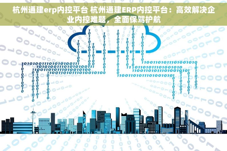 杭州通建erp内控平台 杭州通建ERP内控平台：高效解决企业内控难题，全面保驾护航