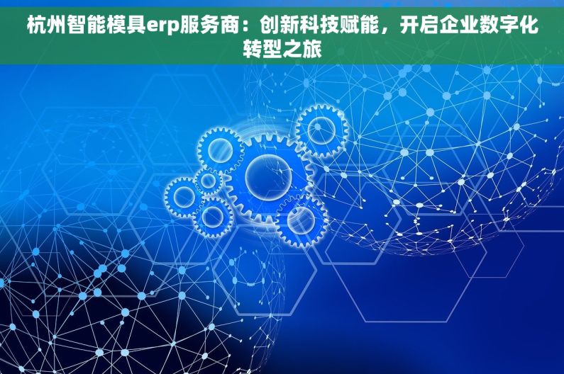 杭州智能模具erp服务商：创新科技赋能，开启企业数字化转型之旅