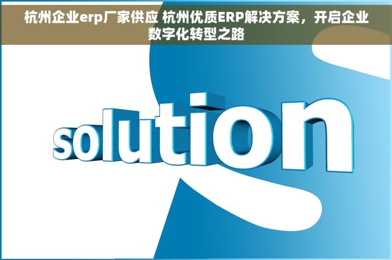 杭州企业erp厂家供应 杭州优质ERP解决方案，开启企业数字化转型之路