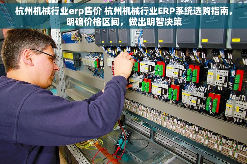 杭州机械行业erp售价 杭州机械行业ERP系统选购指南，明确价格区间，做出明智决策